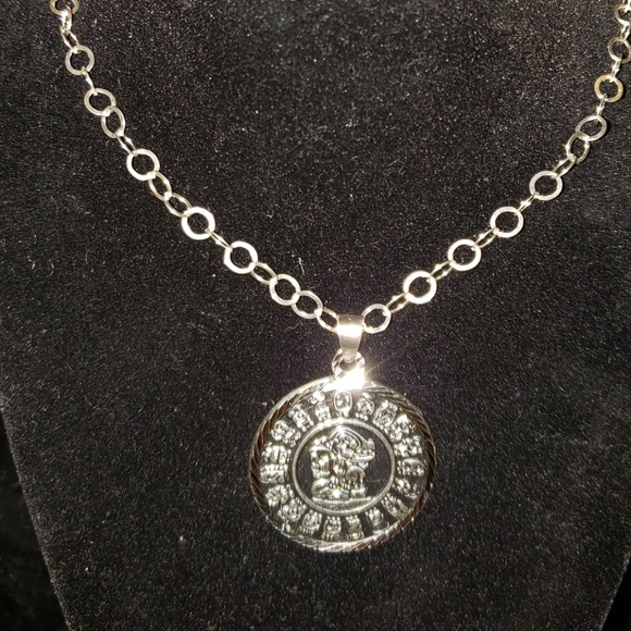 .950 Mexican Silver Mayan Cargador Del Tiempo - Picture 5 of 7
